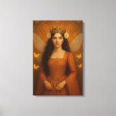 002_A fairy princess in burnt orange. Canvas Afdruk (Voorkant)