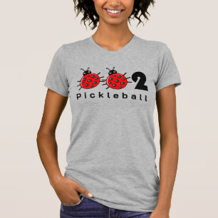 🐞 002, aangepaste tekst, Cute pickleball ladybird T-shirt
