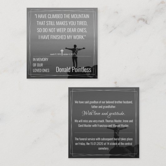 002 NOTITIEKAARTJE (Voorkant / Achterkant)