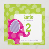 003-Katie :: INVITATIONS DE FÊTE D'ANNIVERSAIRE -  (Devant / Derrière)