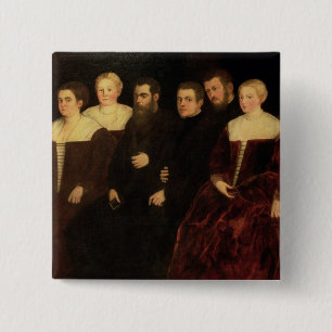 00409 Zeven leden van de Soranzo-familie Vierkante Button 5,1 Cm