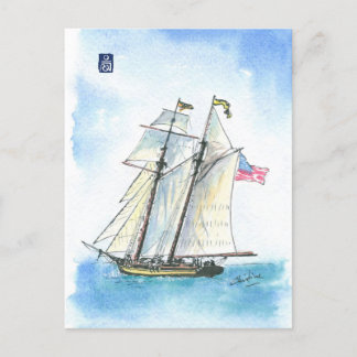 (004) Pride of Baltimore US Tall Ship Briefkaart