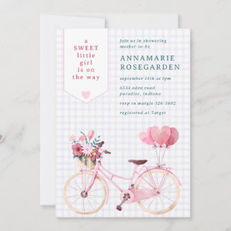005 Iris Paarse Zoete Bloem Meisjesfiets Baby Show Kaart