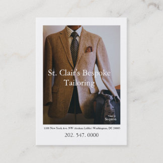 0065720-R3-007-2, St. Clair's Bespoke Tailoring... Kortingskaartje