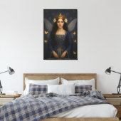 006_A fairy princess in royal blue. Canvas Afdruk (Insitu (Slaapkamer))