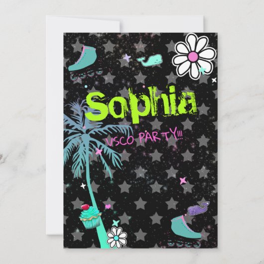 007 Tienerfeest vsco trend thema (Achterkant)