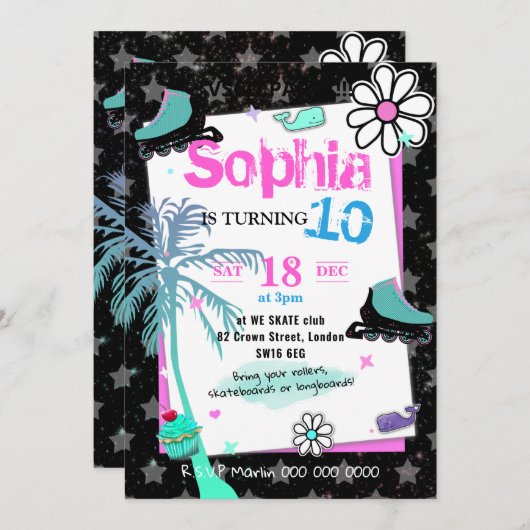 007 Tienerfeest vsco trend thema (Voorkant / Achterkant)