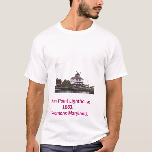 008_06, Drum Point Lighthouse 1883.Solomons Mar... T-shirt (Voorkant)