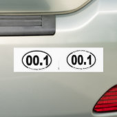 00.1 Eenden lopen! Bumpersticker (Op auto)