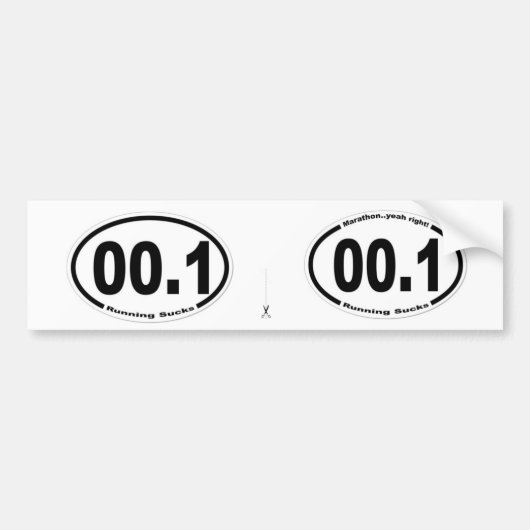 00.1 Eenden lopen! Bumpersticker (Voorkant)