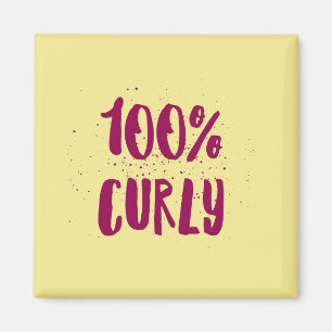 !00% Curly - voor krullende meisjes magnet Magneet