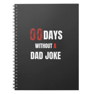00 dagen zonder een grap van papa notitieboek