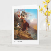 00 La carte de voeux Fool Tarot (Fleur jaune)