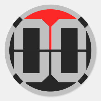 00 LvL 1.5 duim Sticker