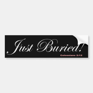 00 zojuist begraven bumpersticker