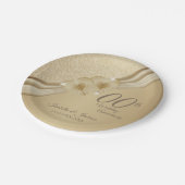 00e Gold Wedding-Jubileum Papieren Bordje (Gekanteld)