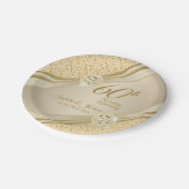 00e Gold Wedding-Jubileum Papieren Bordje (Gekanteld)