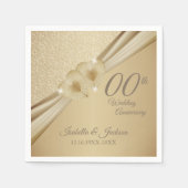 00e Gold Wedding-Jubileum Servet (Voorkant)