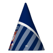 00e verjaardag - Baseball - Blauw Feesthoedjes (Rechts)