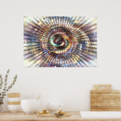 010010101001010101 (deel 2) | Code Binaire Cybersp Poster (Keuken)