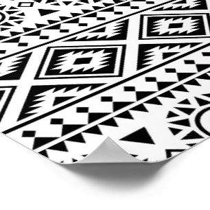 01012020 Tribal etnische Patroon-03 Poster