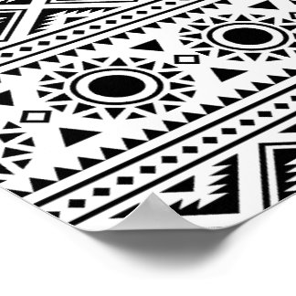 01012020 Tribal etnische Patroon-04 Poster