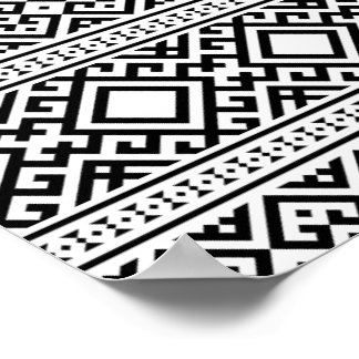 01012020 Tribal etnische Patroon-05 Poster