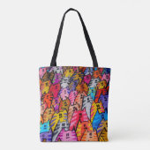 0102 - Canvas tas van katten (Achterkant)