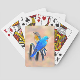 010 Blauwvogelliefdesspelkaarten Pokerkaarten