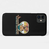 011 Retro Duitse herder hartslag  Case-Mate iPhone Case (Achterkant (horizontaal))