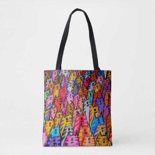 0125 - Chats 05 - Sac fourre-tout (Devant)