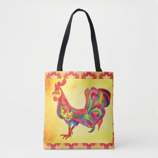0128 - Sac fourre-tout de coq (Devant)