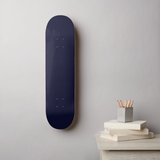 #014 Dark Navy kleur Collectie Skateboard (Muurkunst)