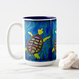 0156 - Mok van Zee schildpad