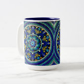 0158 - Ble Talavera Mandala Mug (Devant gauche)