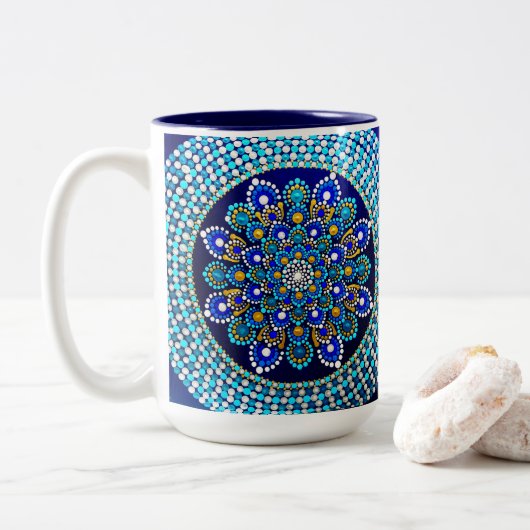 0166 - Royal Blue Mug (Avec donut)