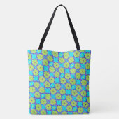 0167 - Fleurs vertes - Sac fourre-tout (Dos)