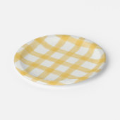 016 Assiettes en papier petites Marigold Gingham A (Angle)