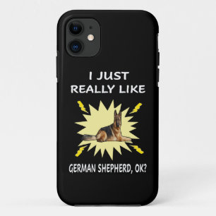 016 Ik vind Duitse herder gewoon heel leuk OK iPhone 11 Hoesje