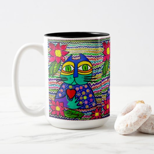 0178 - Kisa le chat Mug (Avec donut)