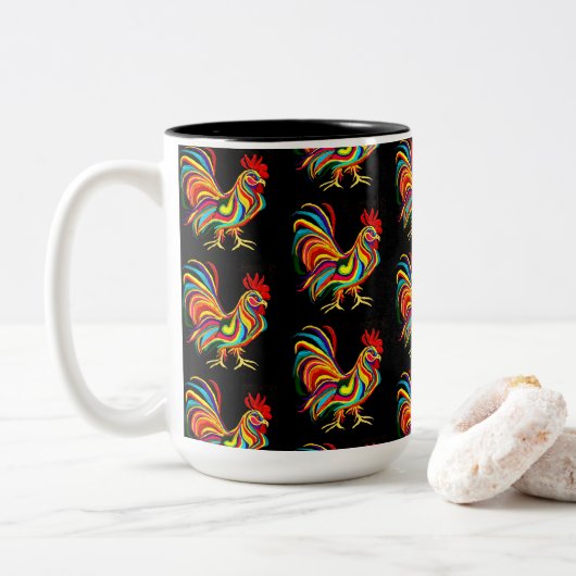 0180 - Mug de coq (Avec donut)