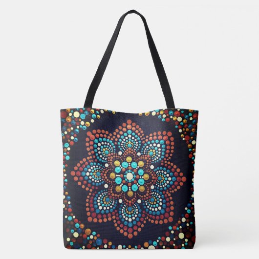 0191 - Mandala - Canvas tas (Achterkant)