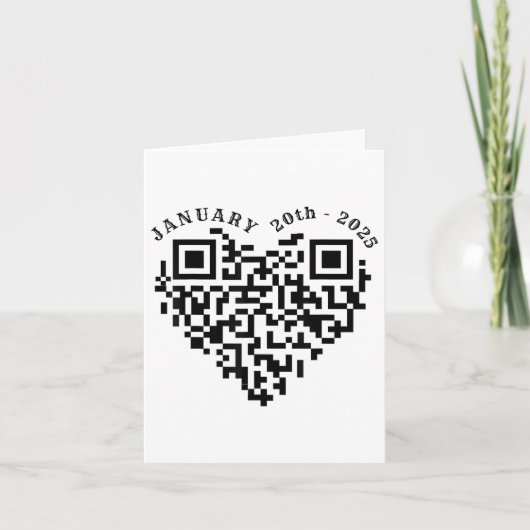 01-20-2025 Grappige Trump Dance Troll QR Scan voor Kaart (Voorkant)