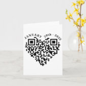 01-20-2025 Grappige Trump Dance Troll QR Scan voor Kaart (Gele Bloem)