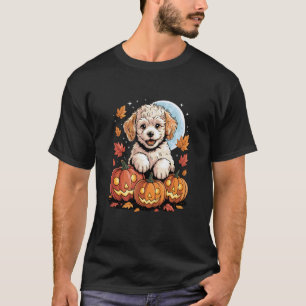 01 Halloween Poodle Pompoen Poodles T-shirt