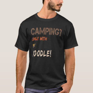 01 Kamperen Met Hond Tent Caravan Retro Alleen Met T-shirt