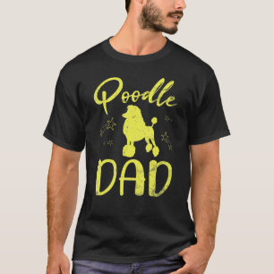 01 Poodle papa vaders dag gelukkige vaderdag honde T-shirt