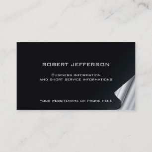 01 Visitekaartje Elegant Black White Attorney Law