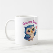 01 You Are Loved - Cute Owl Mug for Self-Love & Po (Gauche)