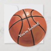 01of12 Basketball Party Invitation (Devant)